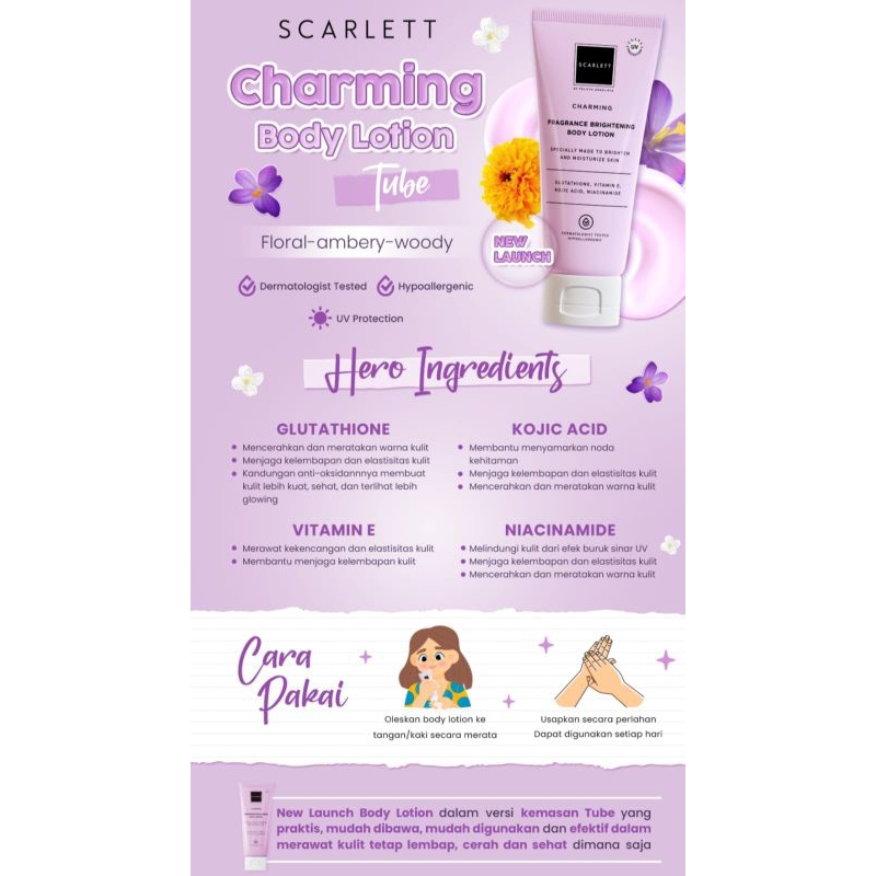 Scarlett Body Lotion Tube