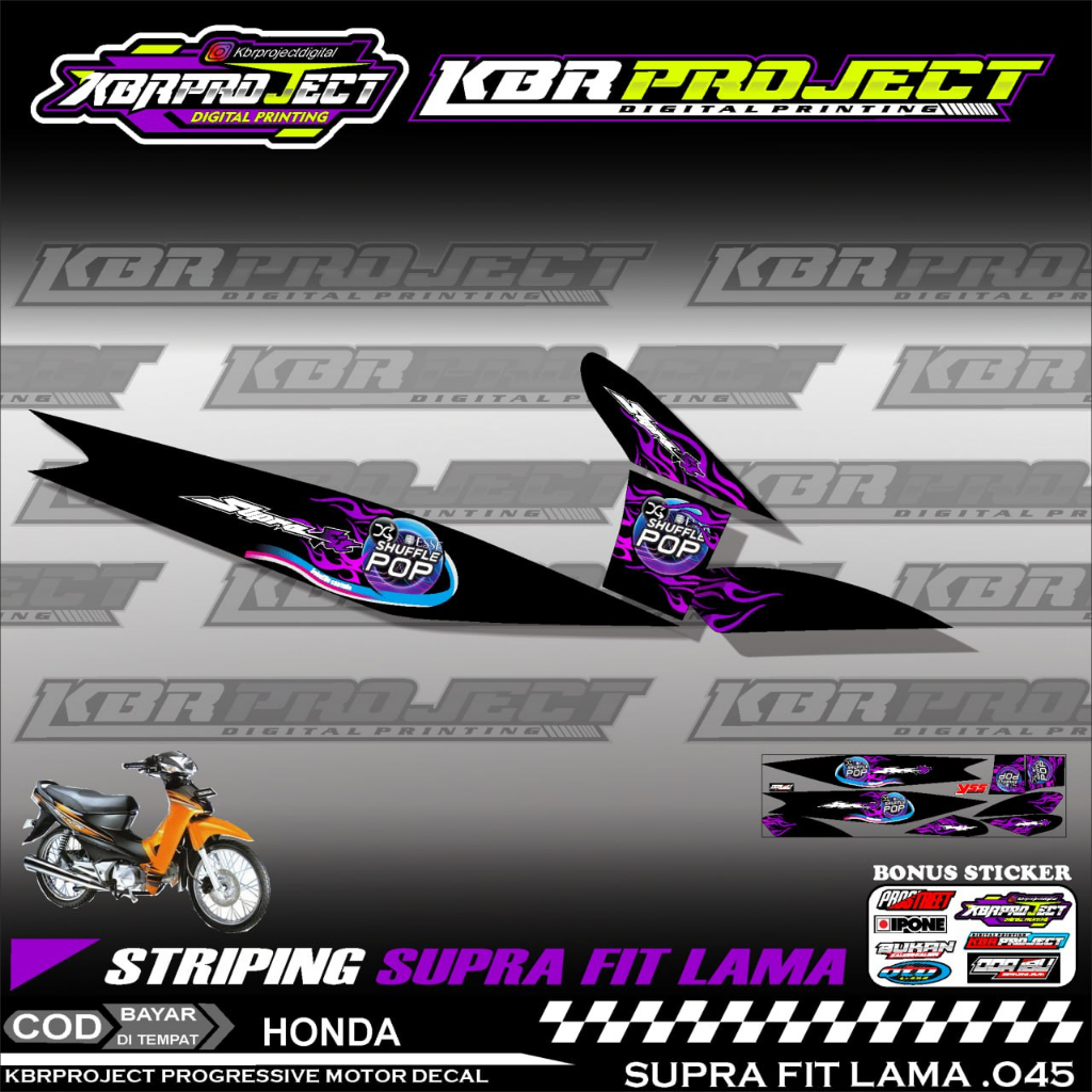 SUPRA FIT LAMA STIKER STRIPING PREMIUM MOTOR PREMIUM KEREN LIS VARIASI SUPRA FIT LAMA STIKER MOTOR H