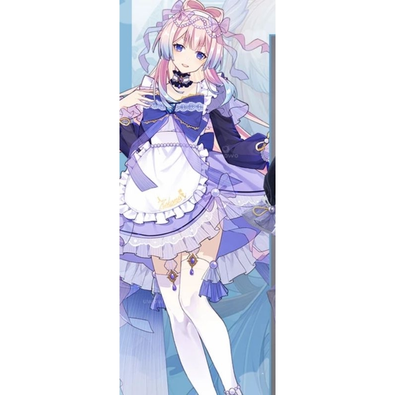 Genshin Impact Sangonomiya Kokomi Maid Cosplay Game Anime Dress 
