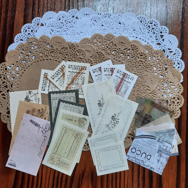 

30 Pcs Paper Ephemera Vintage Journal Kit untuk Scrapbook