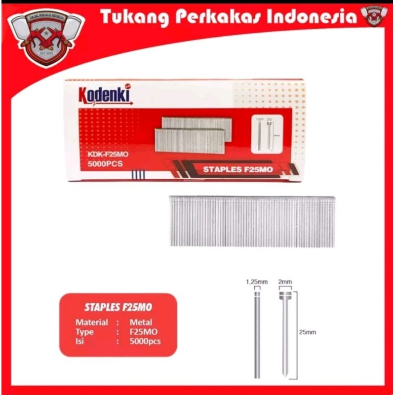 

Kodenki isi staples paku tembak F25 Refil staples gun