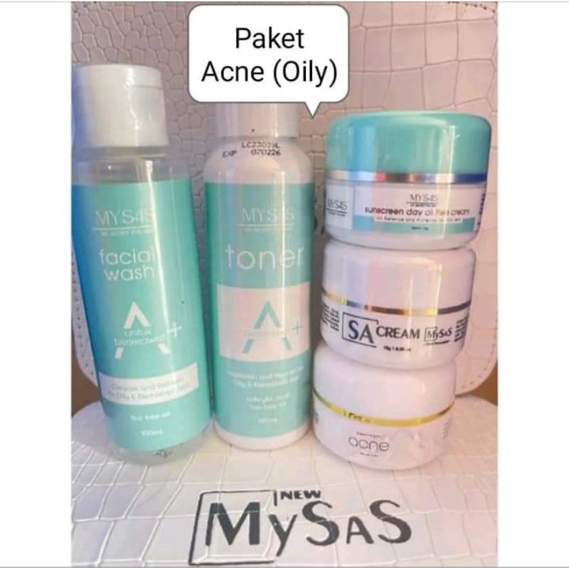 Mysas skincare Paket Acne(jerawat) isi 5