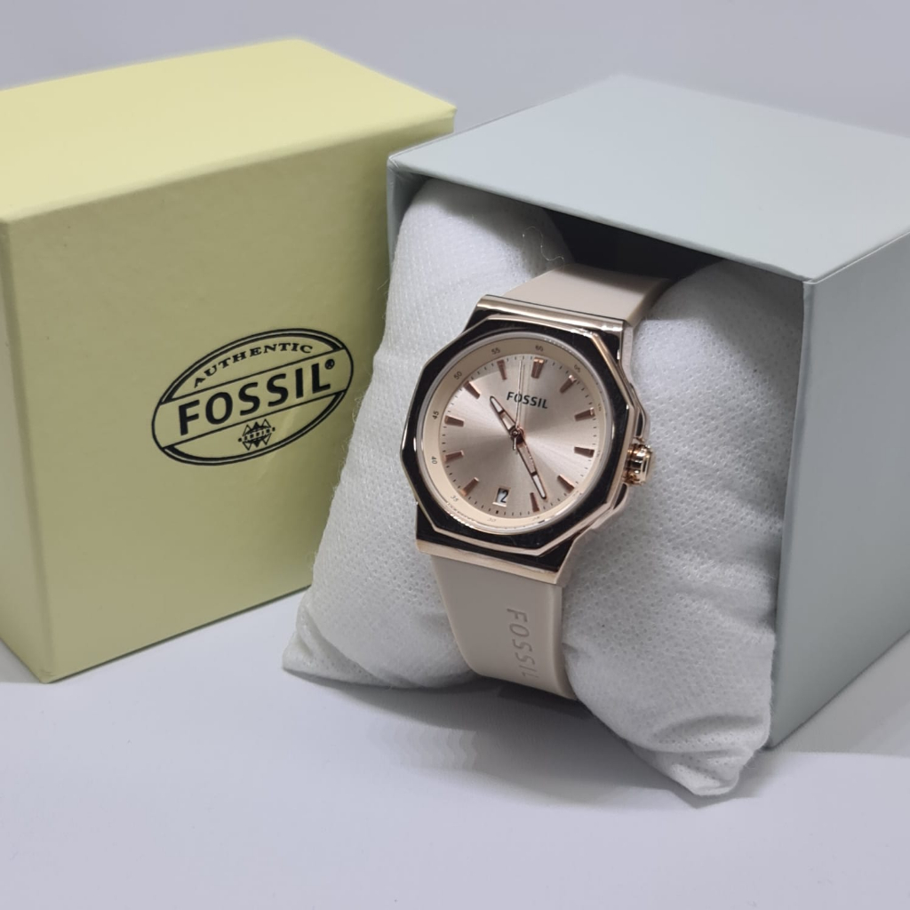 Terbaru  Jam Tangan Wanita F4102Sv Tanggal Aktif Tali Rubber Free Box Original & Baterai Cadangan