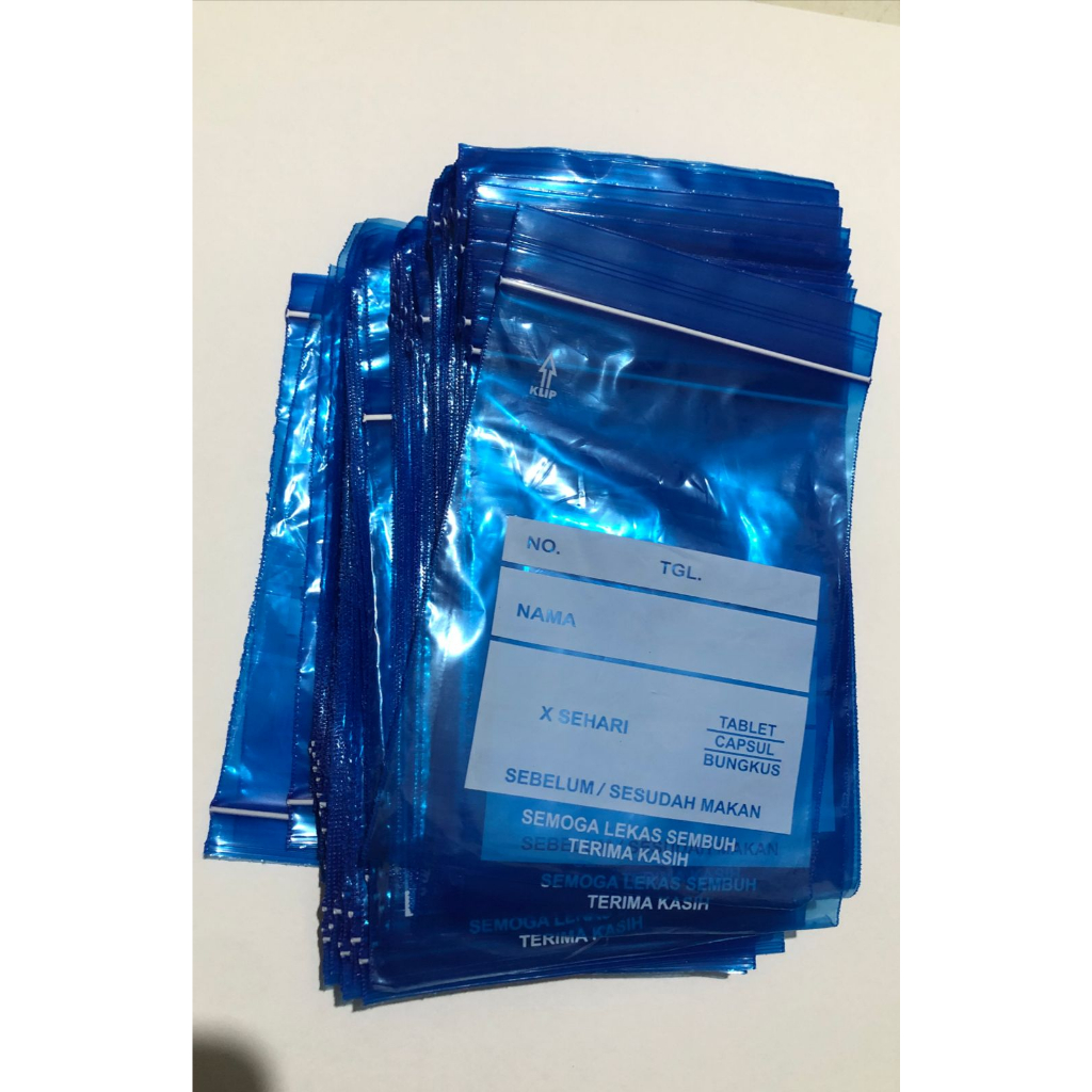 Plastik Klip 13 x 8,7 sablon / Klip 13x8,7 sablon / Plastik Obat 13 x 8.7 Klip 13x8.7 / PLASTIK KLIP