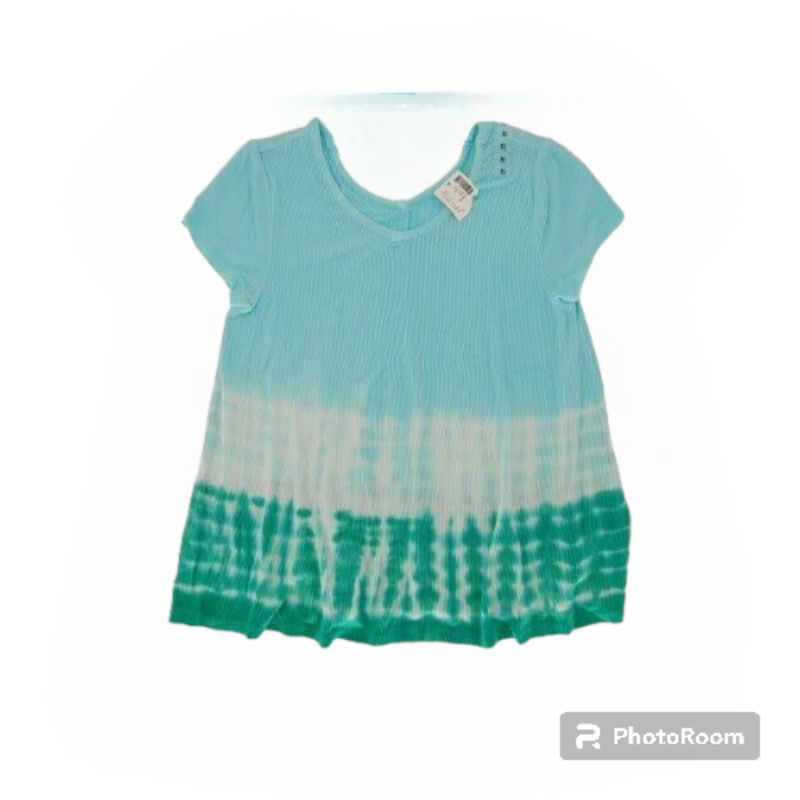 Justice Girl Tee Ombre tye dye atasan kaos branded anak perempuan dewasa