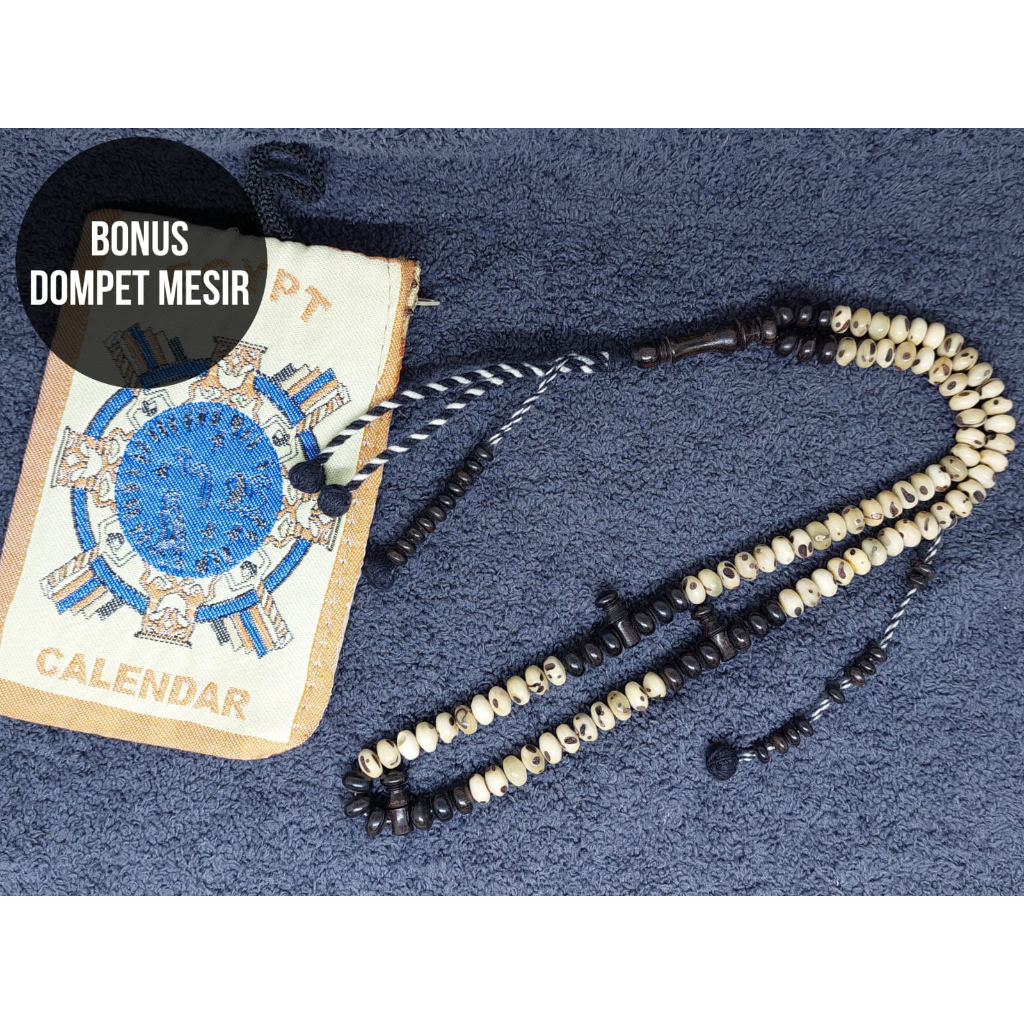 TASBIH OUD SOLIB MIX ABANUS PIPIH TASBIH KAYU OUD SHOLIB MIX ABANOS PIPIH TASBIH OUD SALIB SIZE 8 MM