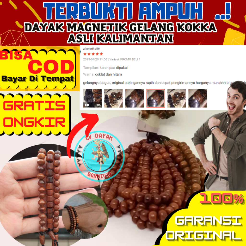 [ORIGINAL] Gelang MERICA kokka kaokah DIJAMIN ORI | Gelang kesehatan asli 100% Khas kalimantan