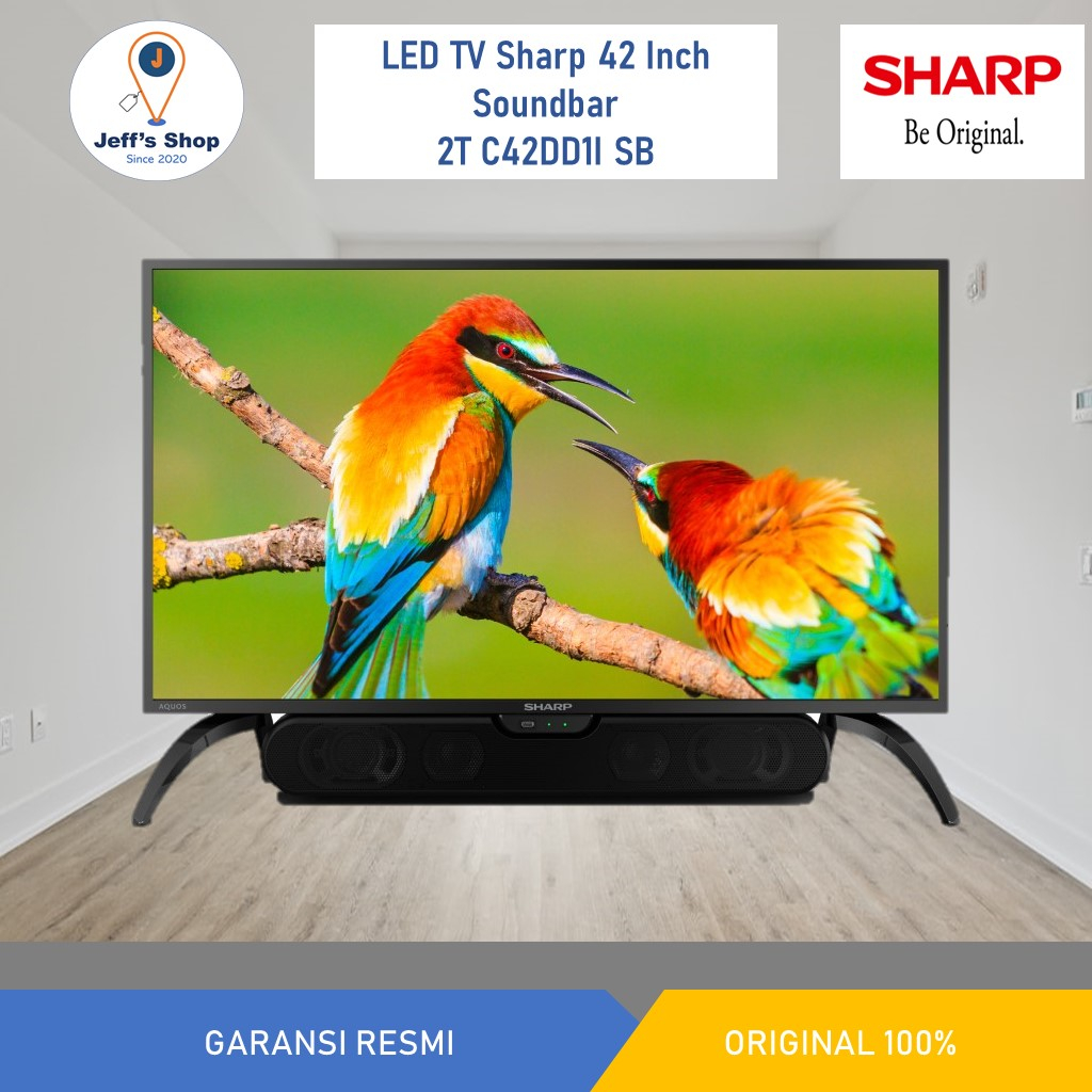 Sharp LED TV 42 Inch 2T C42DD1I SB + Bluetooth IIOTO