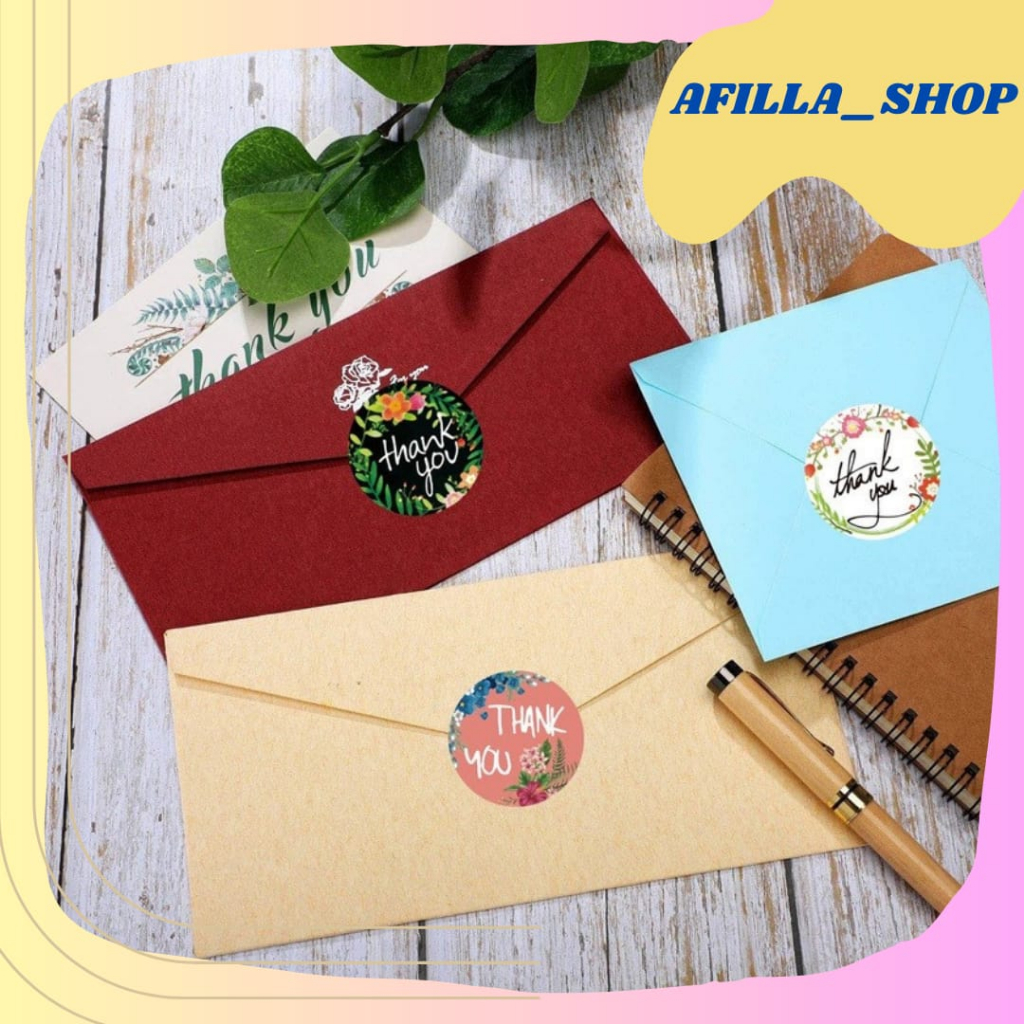 

Sticker Thank You 500 pcs makanan untuk Jualan Stiker label thank you