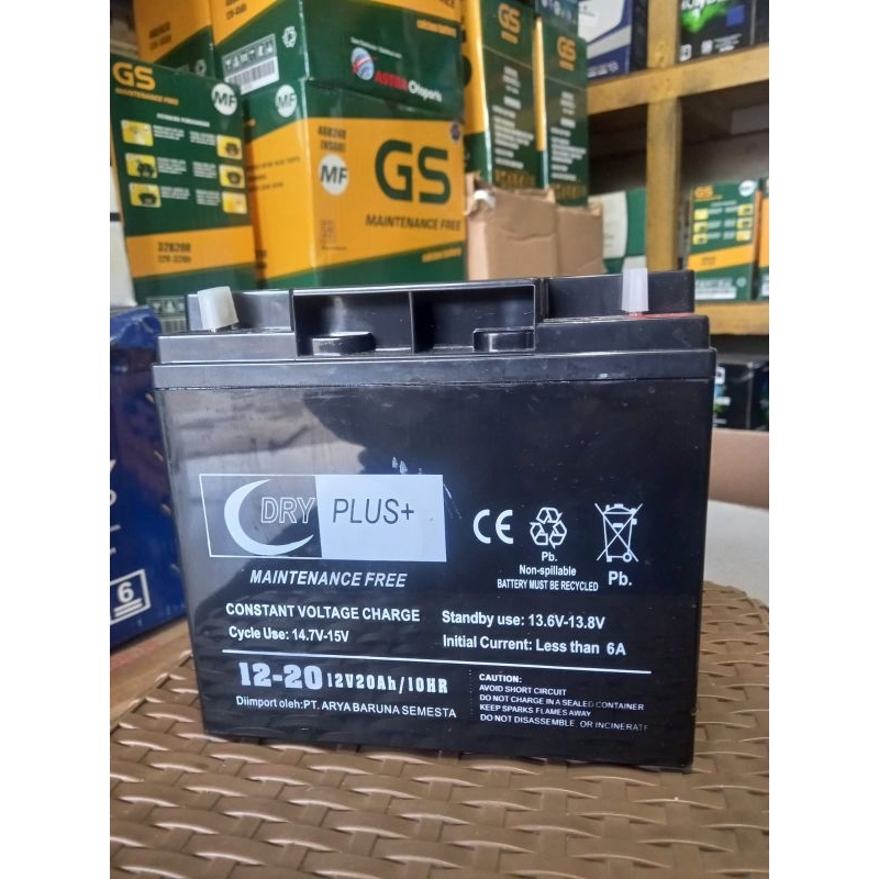 aki vrla 12v20ah np20-12 12volt 20ahdry plus