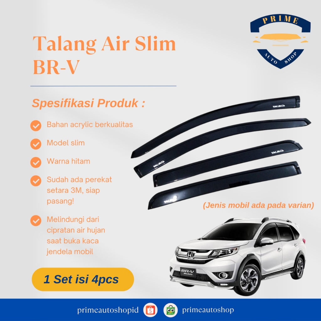 Talang Air Honda BRV 2015 - 2021 Slim / Talang Air BRV 2022 Slim