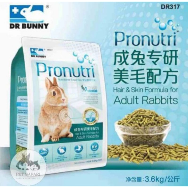 Makanan Kelinci DR BUNNY DR317 Pronutri Adult Rabbits 3.6 kg