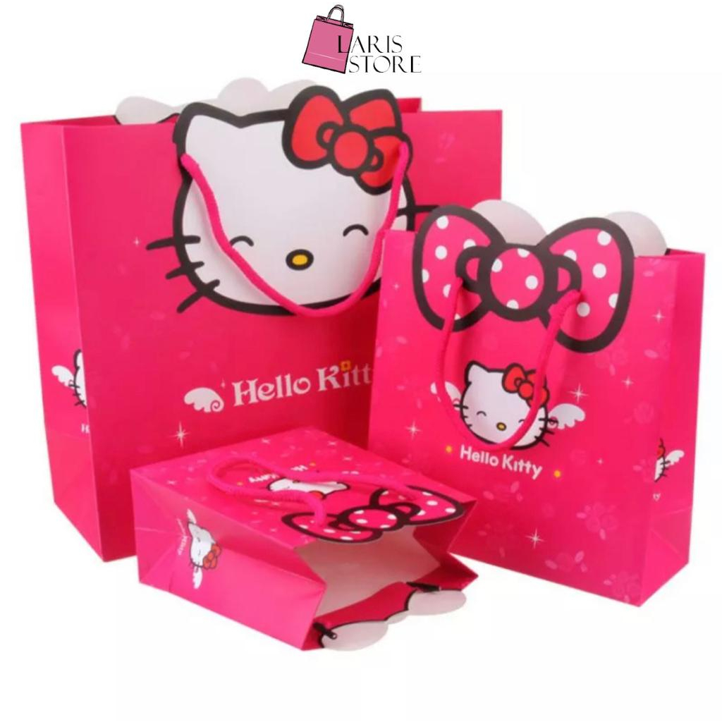 

PAPERBAG MOTIF HELLO KITTY COCOK BUAT KANTONG HADIAH