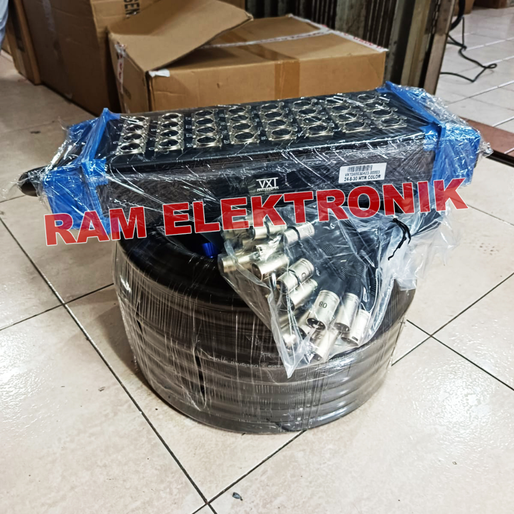 KABEL SNAKE 32 CHANNEL VXT 24 INPUT 8 OUTPUT 30 METER DAN 50 METER ORIGINAL