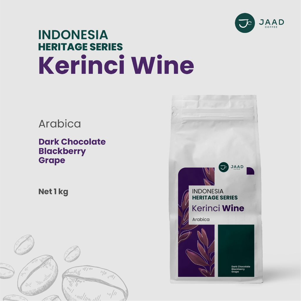 

Arabica Kerinci Wine 1kg - Indonesia Heritage Series by Jaad Coffee