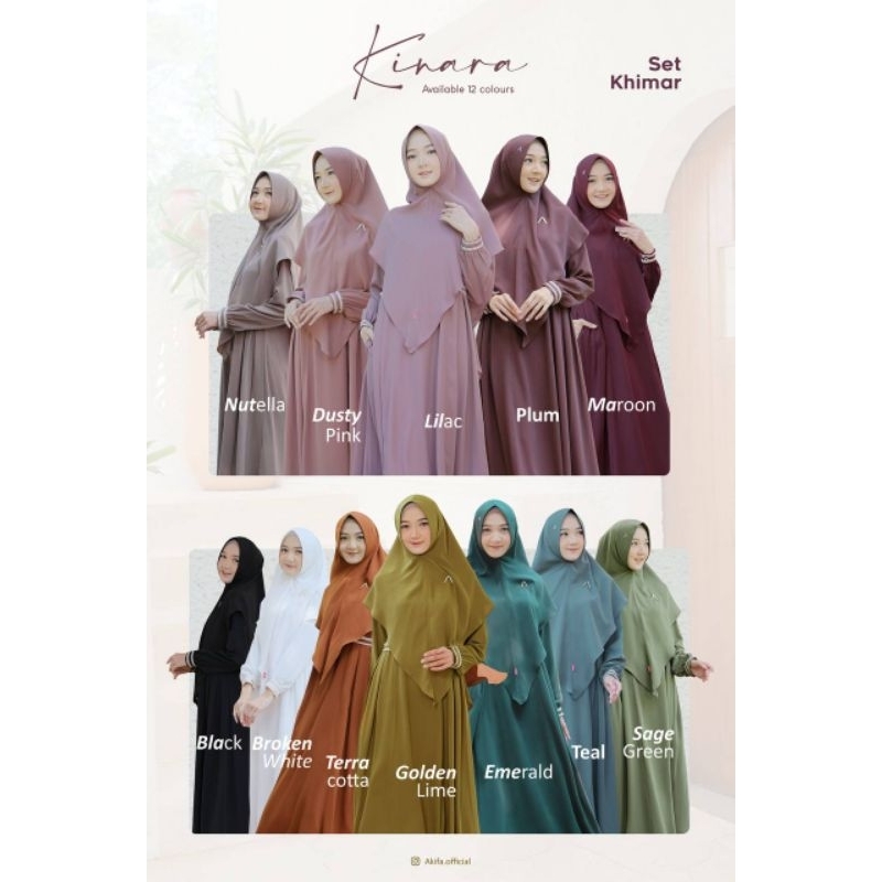 Dress set Khimar Kinara by Akifa