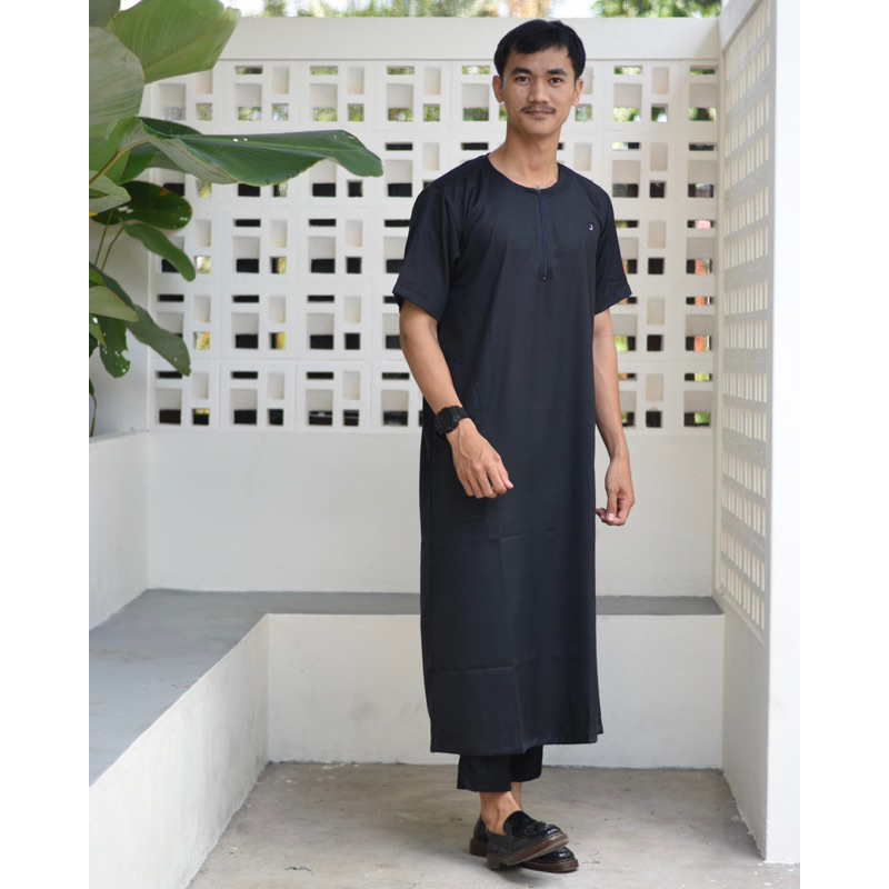 Rosal - Jubah Oblong Lengan Pendek Thobe Haramain Gamis Pria