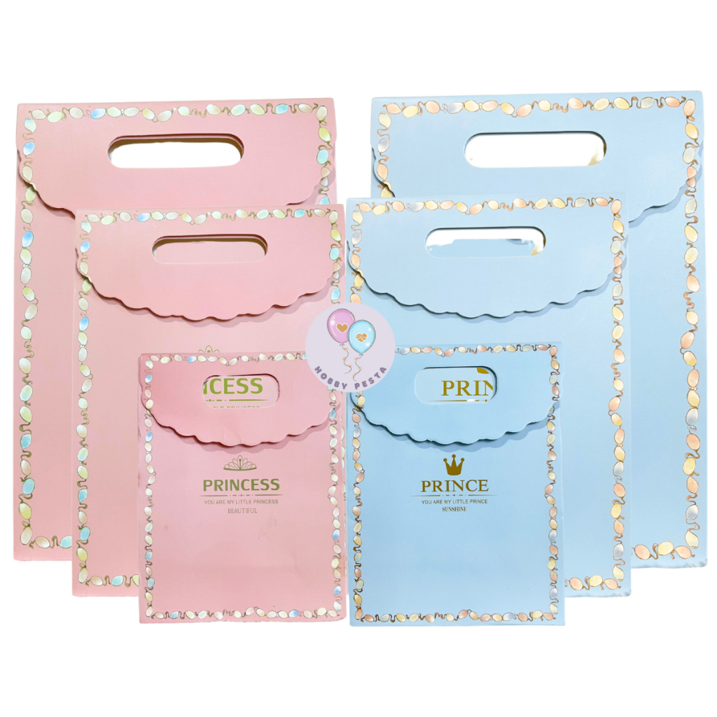 

Paper Bag Motif Litte Prince Princess / Goodie Bag / Gift Bag / Tas Kado Ulang Tahun / Souvenir Bag