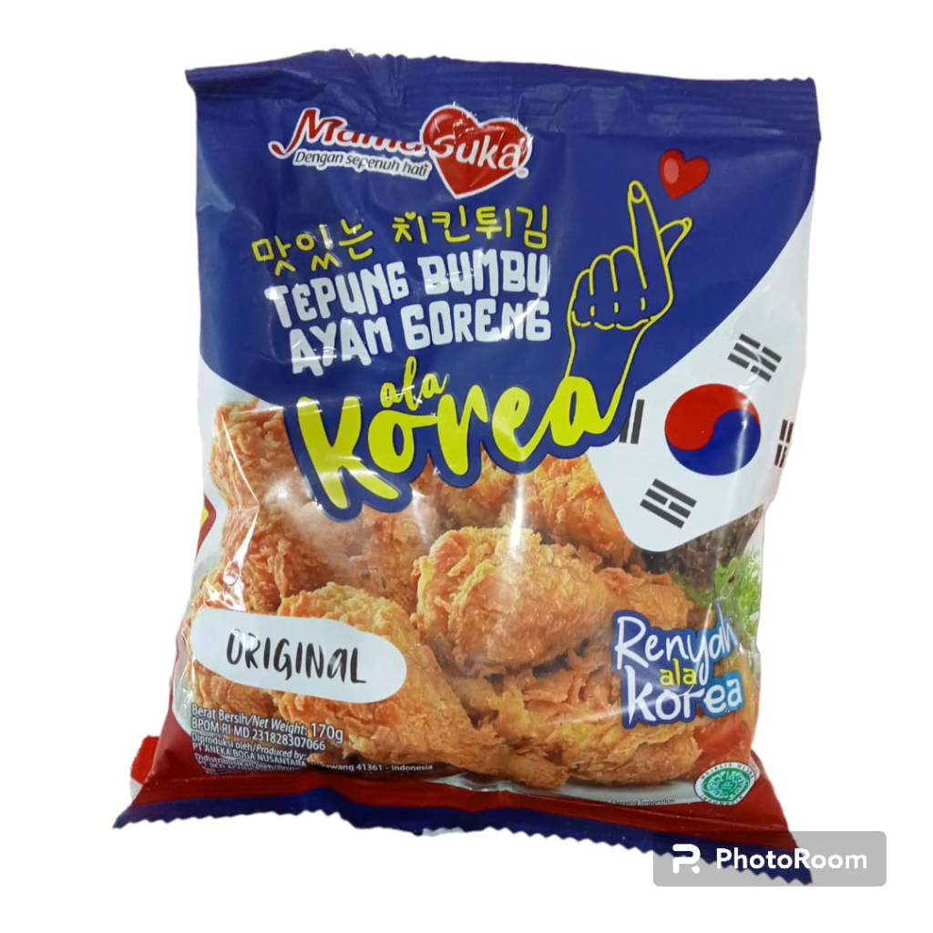 

Tepung Bumbu Ayam Goreng Ala Korea Rasa Original 170 gr Mamasuka