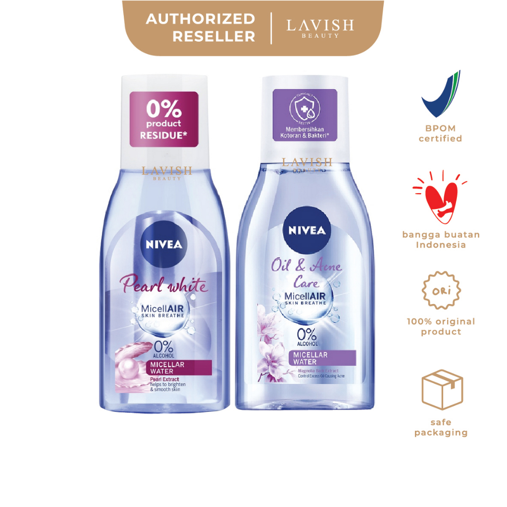 NIVEA Micellair Oil &amp; Acne Care // Pearl Bright // Pearl White // Hydration // Black Xpert Micellar Water