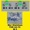 ISI 10 PCS mur stainless M5 mur THE M5 5mm M 5 nut stainless M5 mur SS 304 m5