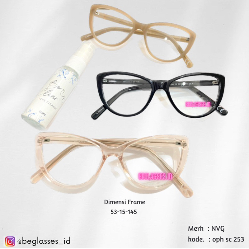 beglasses.id - Frame NVG cateyes oph sc 253 kacamata original