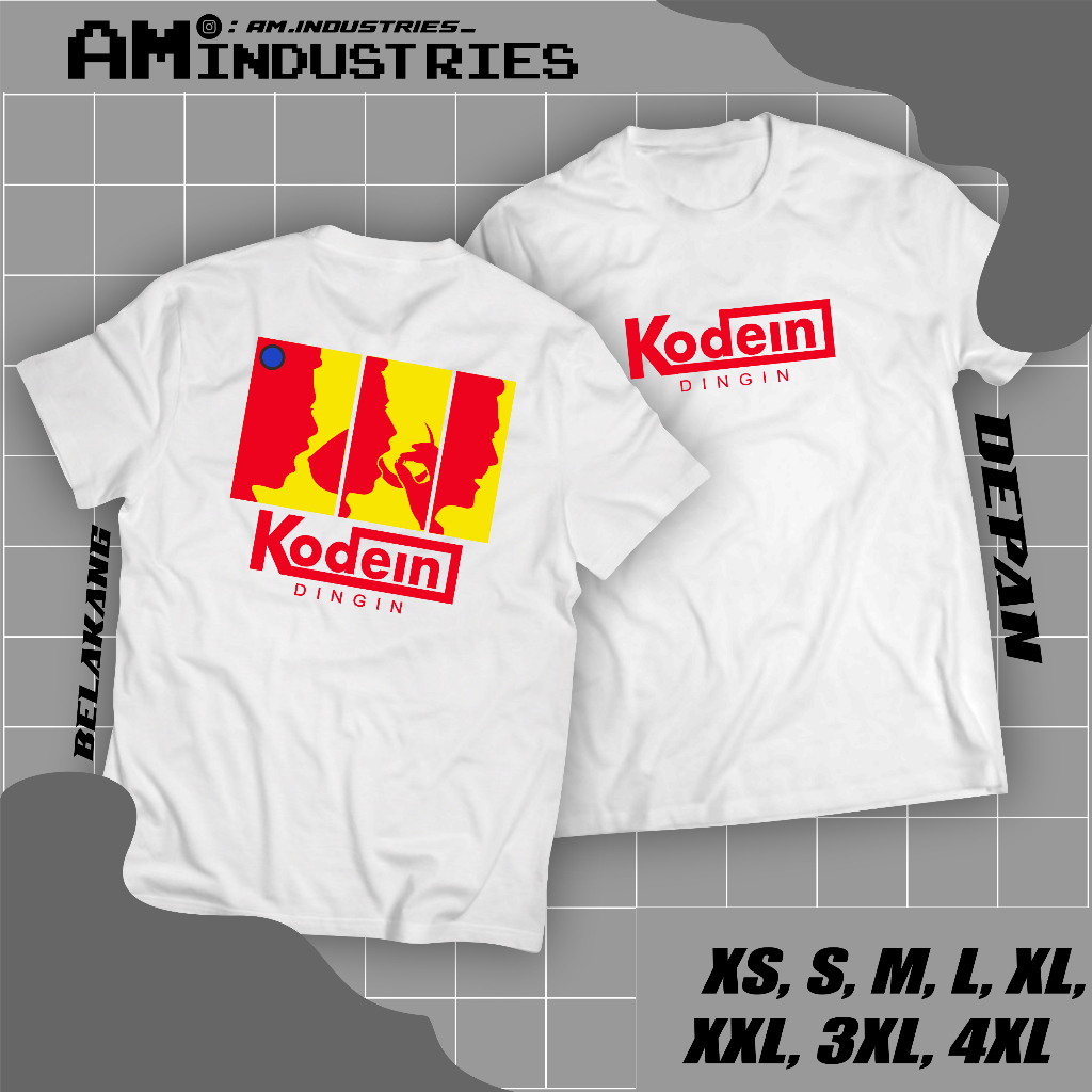 KAOS PLESETAN - KODEIN KATUN COMBED 30s