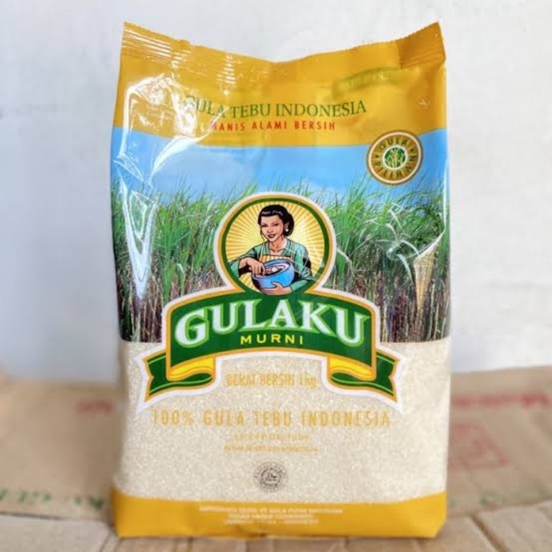 

Gula Pasir Merk GULAKU kemasan Kuning - 100% Gula Tebu Alami