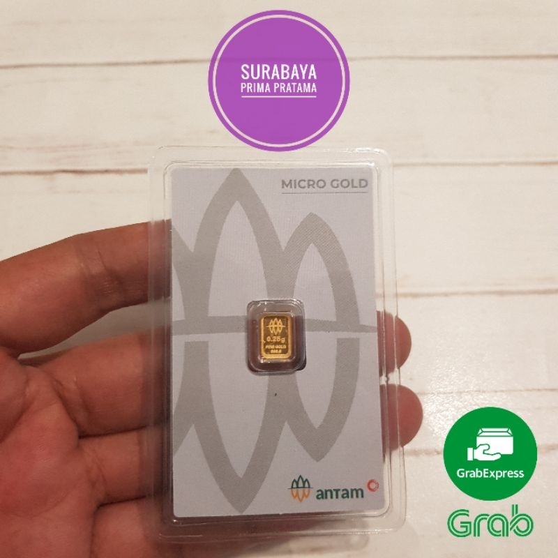 LM Logam Mulia Emas Micro Gold Antam x Hartadinata Abadi 0,25 / 0.25 gr gram Premium Series
