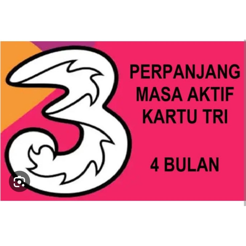 Perpanjang Masa Aktif Three Tri 4bln