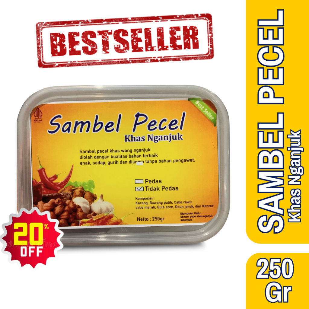 

Sambel Pecel Pedas Khas Nganjuk 250Gr