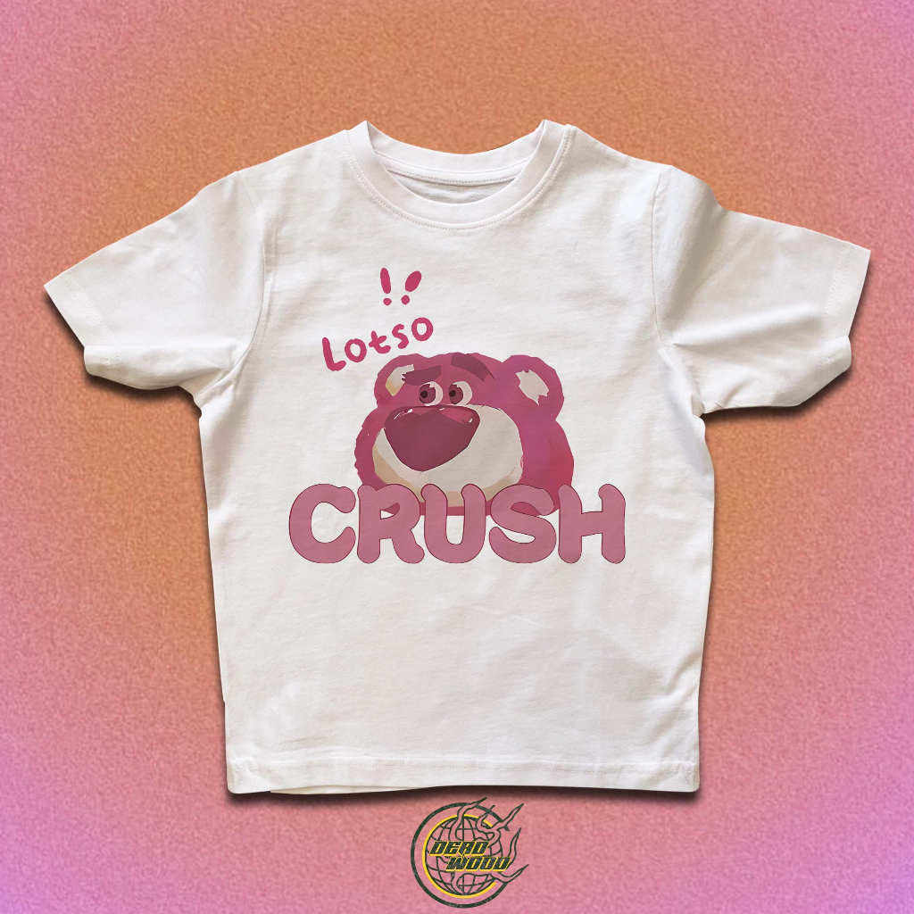 croptop/baby tee lotso by toy story im hugger crush graphic tee y2k style