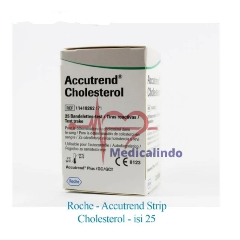 Strip Accutrend Cholesterol - Kolesterol isi 25 Test Strip Accutrend