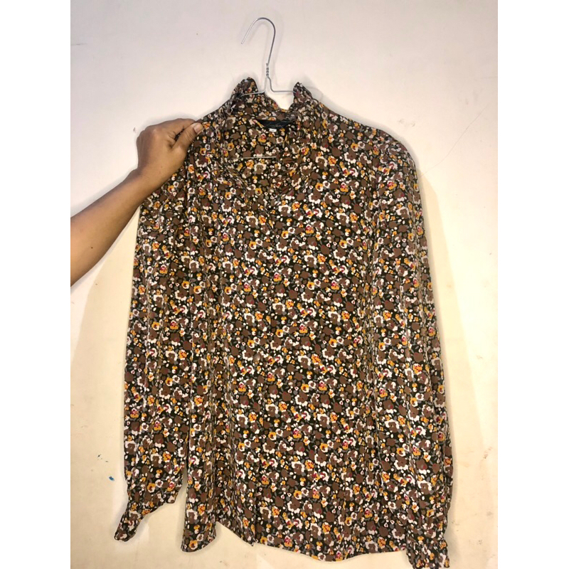 blouse bunga-bunga (preloved)