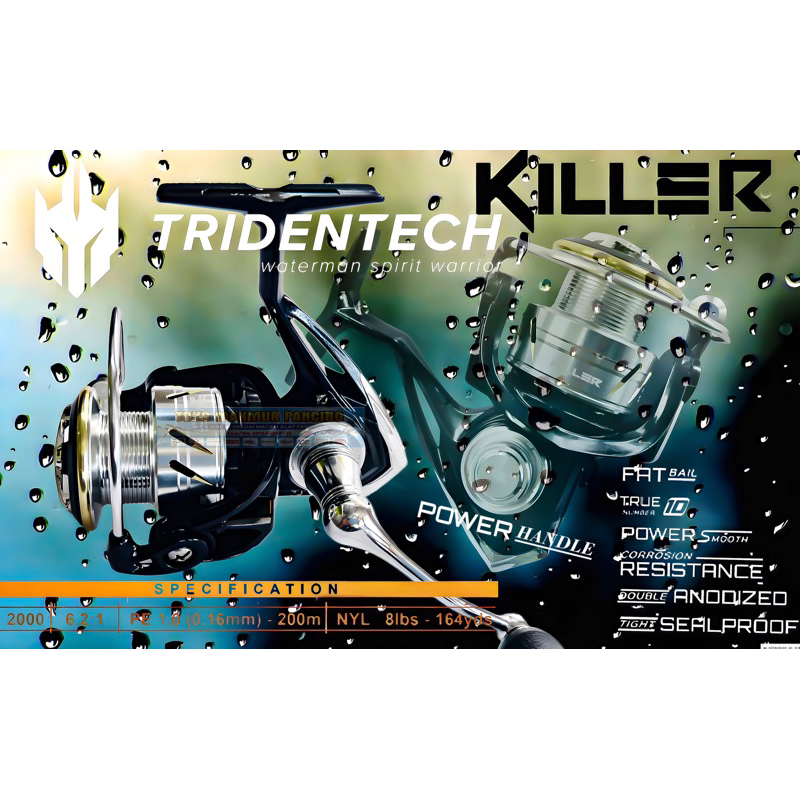 Reel Tridentech KILLER Metal Body & SW (Power Handle)