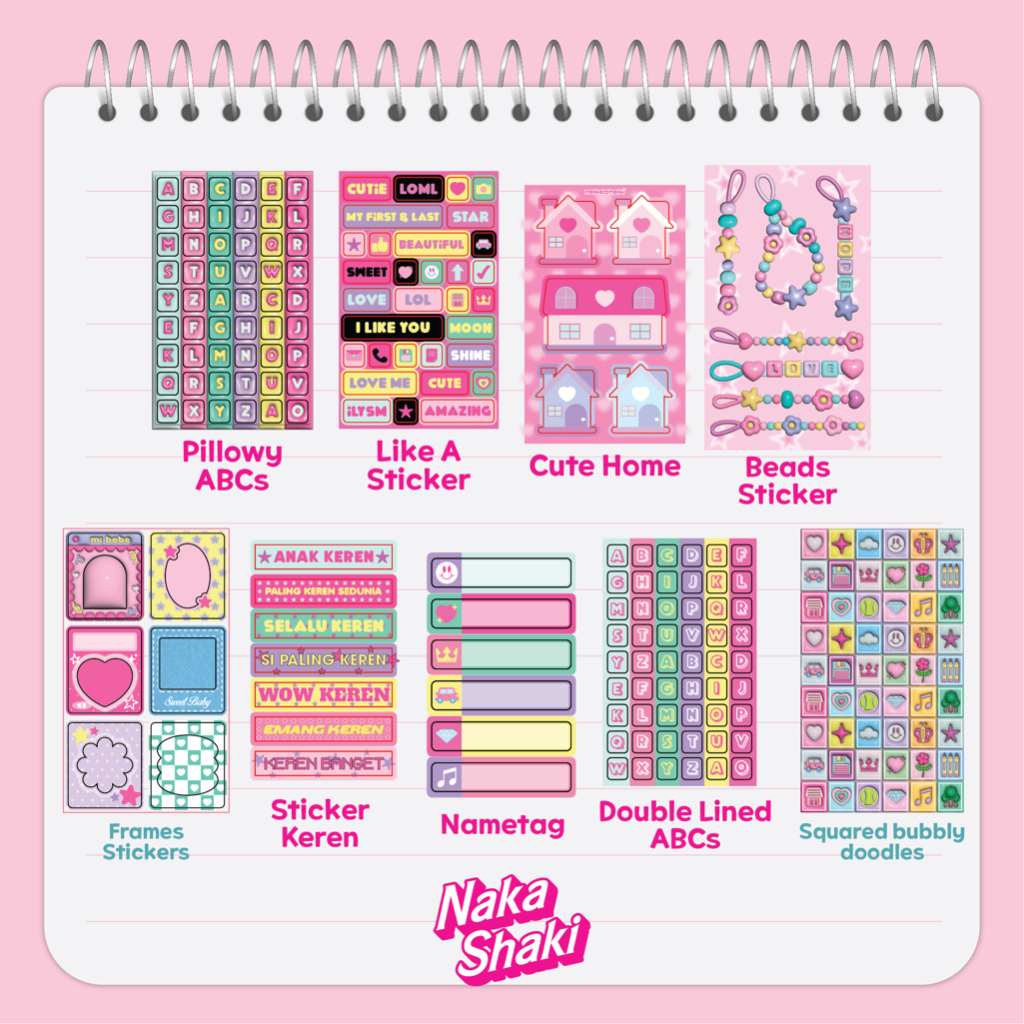 

[NAKASHAKI] - 2023 July releases STICKER DECO COLLECTION