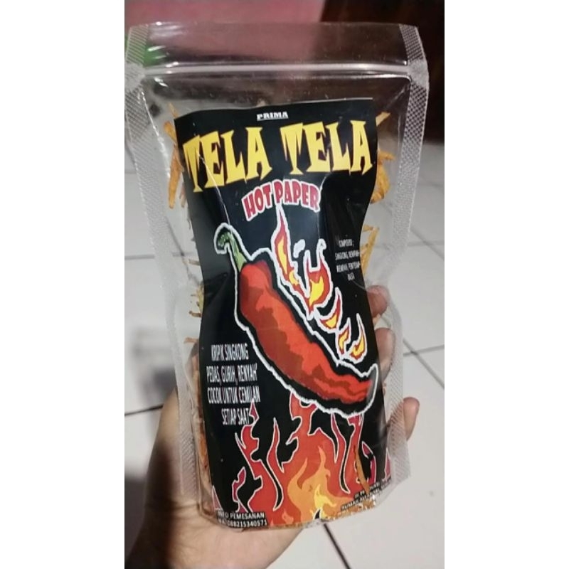 

KRIPIK PEDAS TELA TELA || HOT PAPER