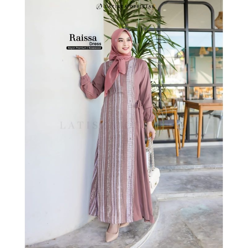 Raissa dress latisza official//gamis//dress//terbaru//terkini