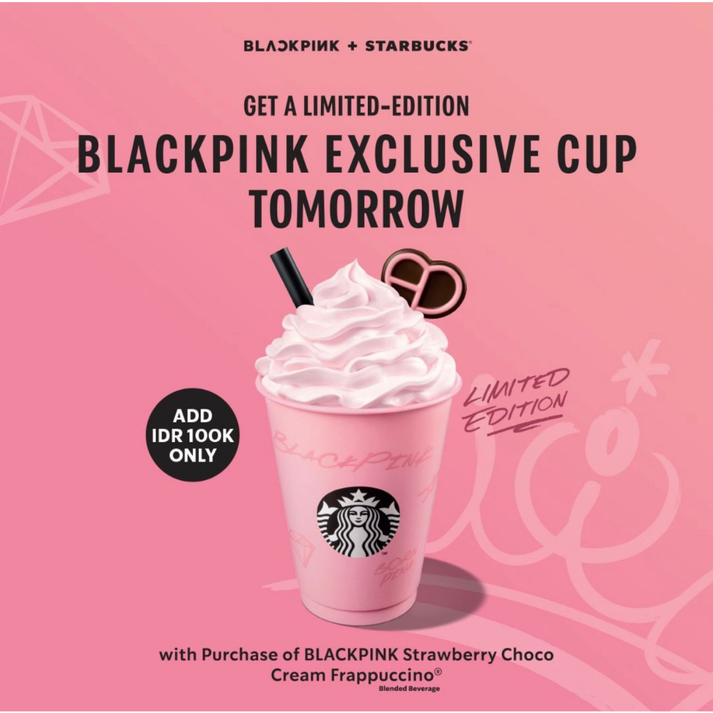 STARBUCKS X BLACKPINK REUSABLE CUP X KREABY (READY STOCK)