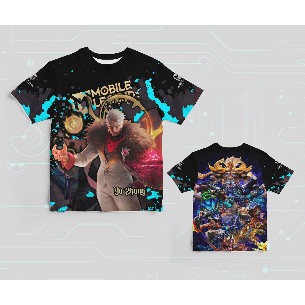 Baju Kaos T-shirt MOBILE LEGEND YU Zhong Full Print berkualitas