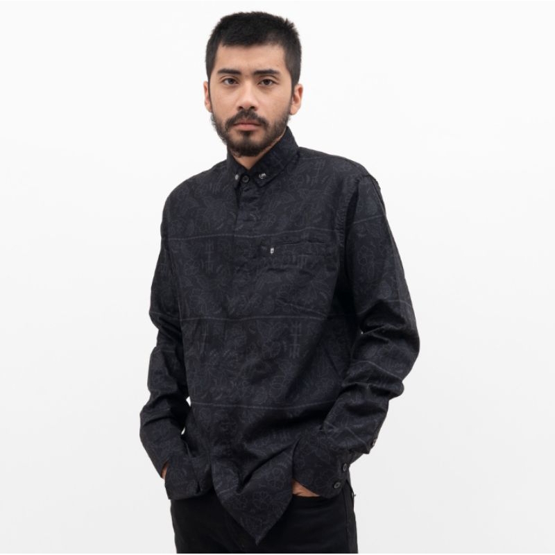 Kemeja batik lengan panjang maternal "SHATERN"