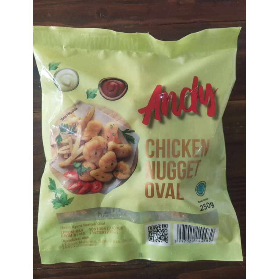 

ANDY CHIKEN NUGET OVAL 250 GR