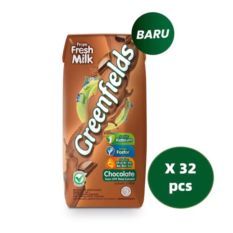 

Greenfields Milk UHT Chocolate 200ml x 32 pcs