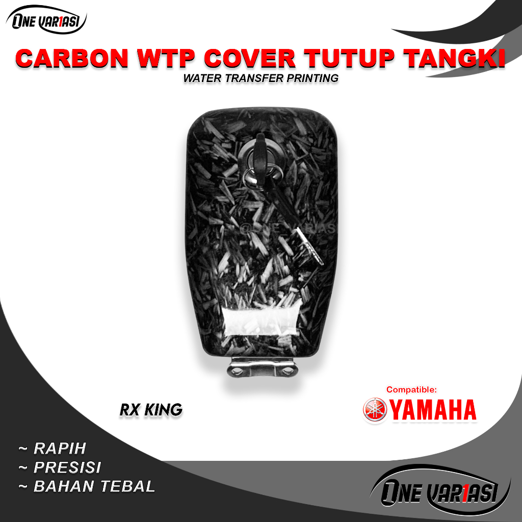 TUTUP TANGKI TANKI RX KING CARBON KARBON FORGED