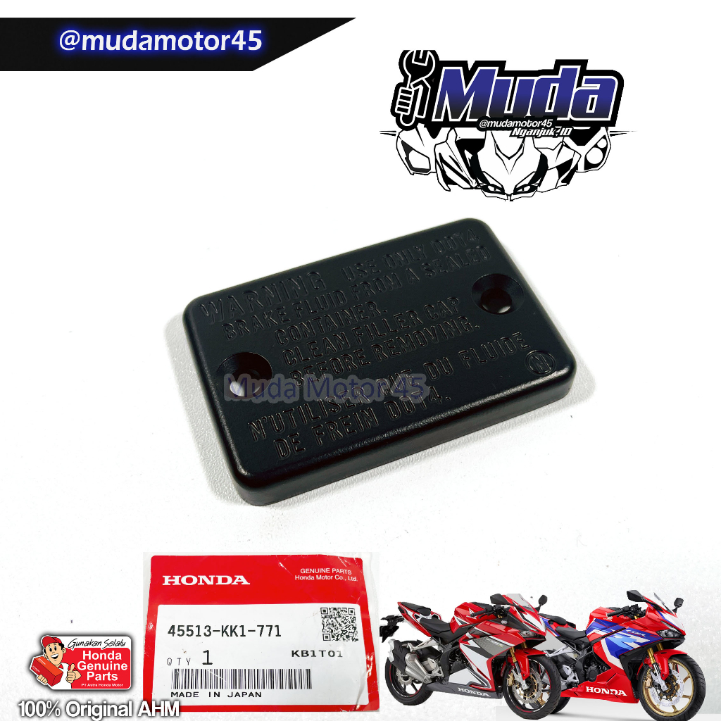 COVER TABUNG MASTER REM DEPAN CBR250RR FORZA CBR250R K33 CBR300R  CBR 250 45513-KK1-771 TUTUP MINYAK