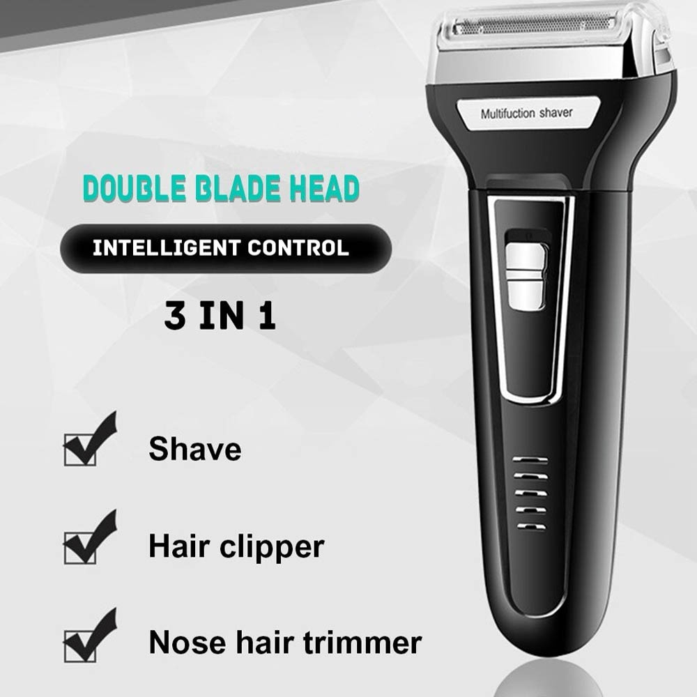 COD Kemei 6558 Hair Clipper Shaver Trimmer Wireless 3 in 1 Alat Mesin Cukur Jenggot Kumis KM 6558