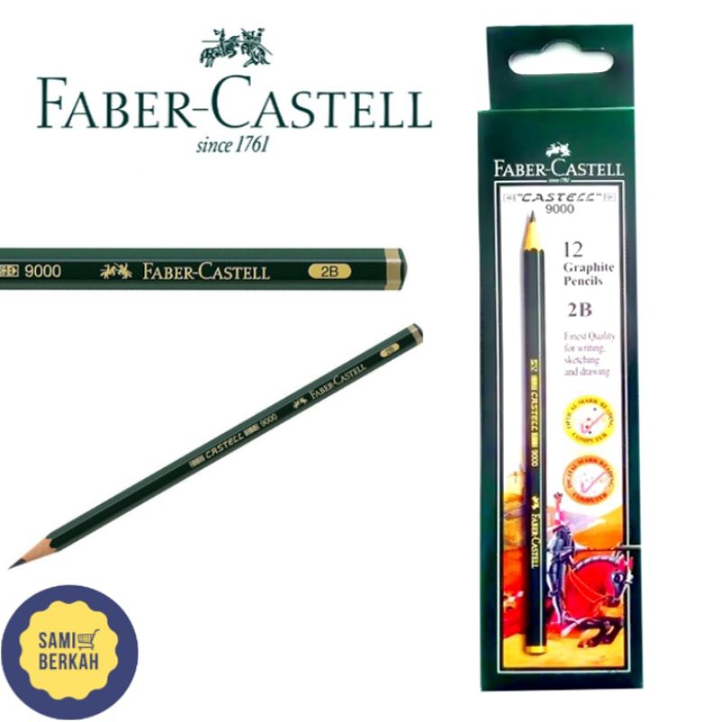 

Pensil Faber Castell Graphite 2B isi 12 pcs Castell 9000