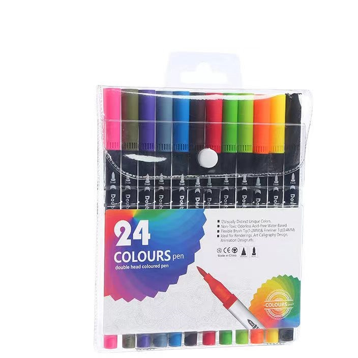 

pen spidol warna 24 warna / watercolor marker pen warna 24
