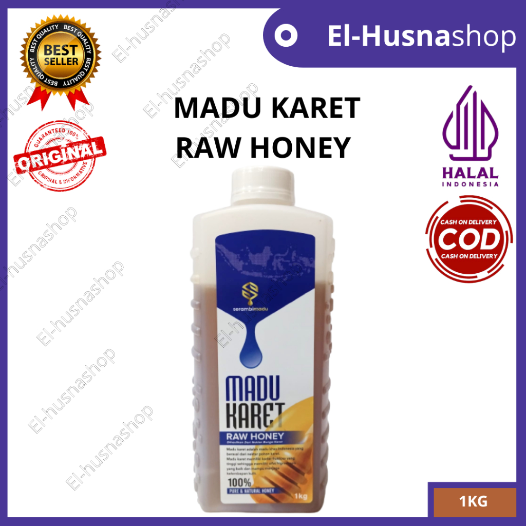 

Madu Karet 1kg Raw Honey Dihasilkan Dari Nektar Bunga Karet Pure & Natural Honey Madu Murni Asli Original