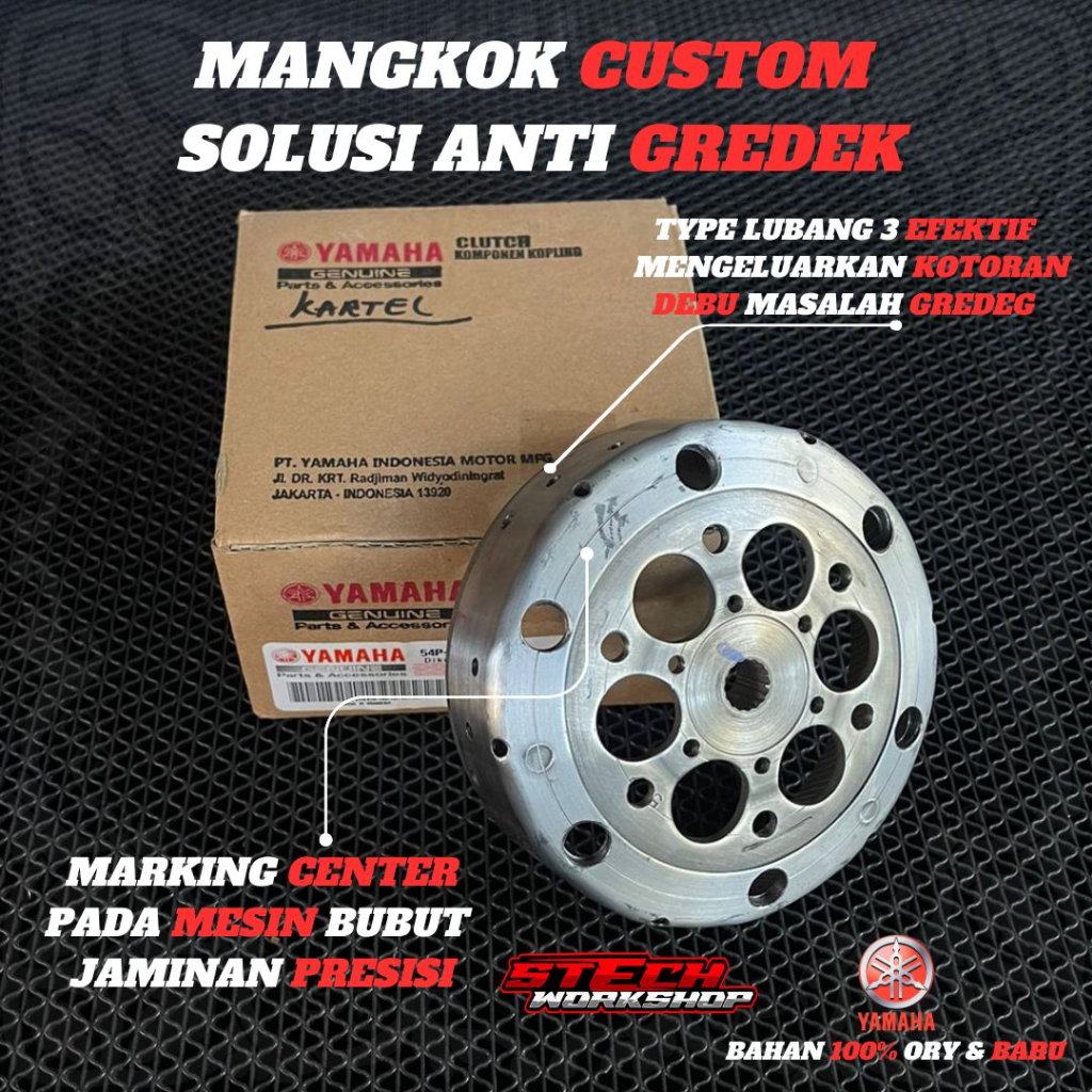 MANGKOK KAMPAS GANDA CARTEL MIO J - MIO GT 115 - MIO SPORTY MANGKOK CUSTOM ANTI GREDEG MANGKOK KARTE